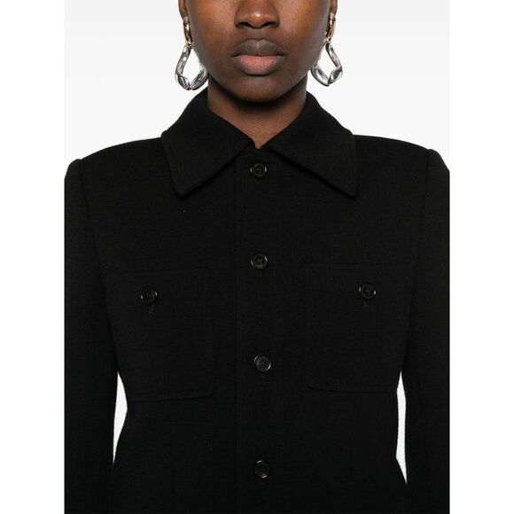 Saint Laurent Women's Wool Blend Cropped Jacket - Picture 2 of 5